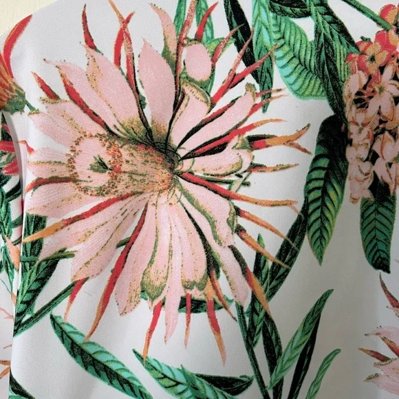 Chico's 2 Floral Cardigan Jacket with Pockets - Picture 8 of 9